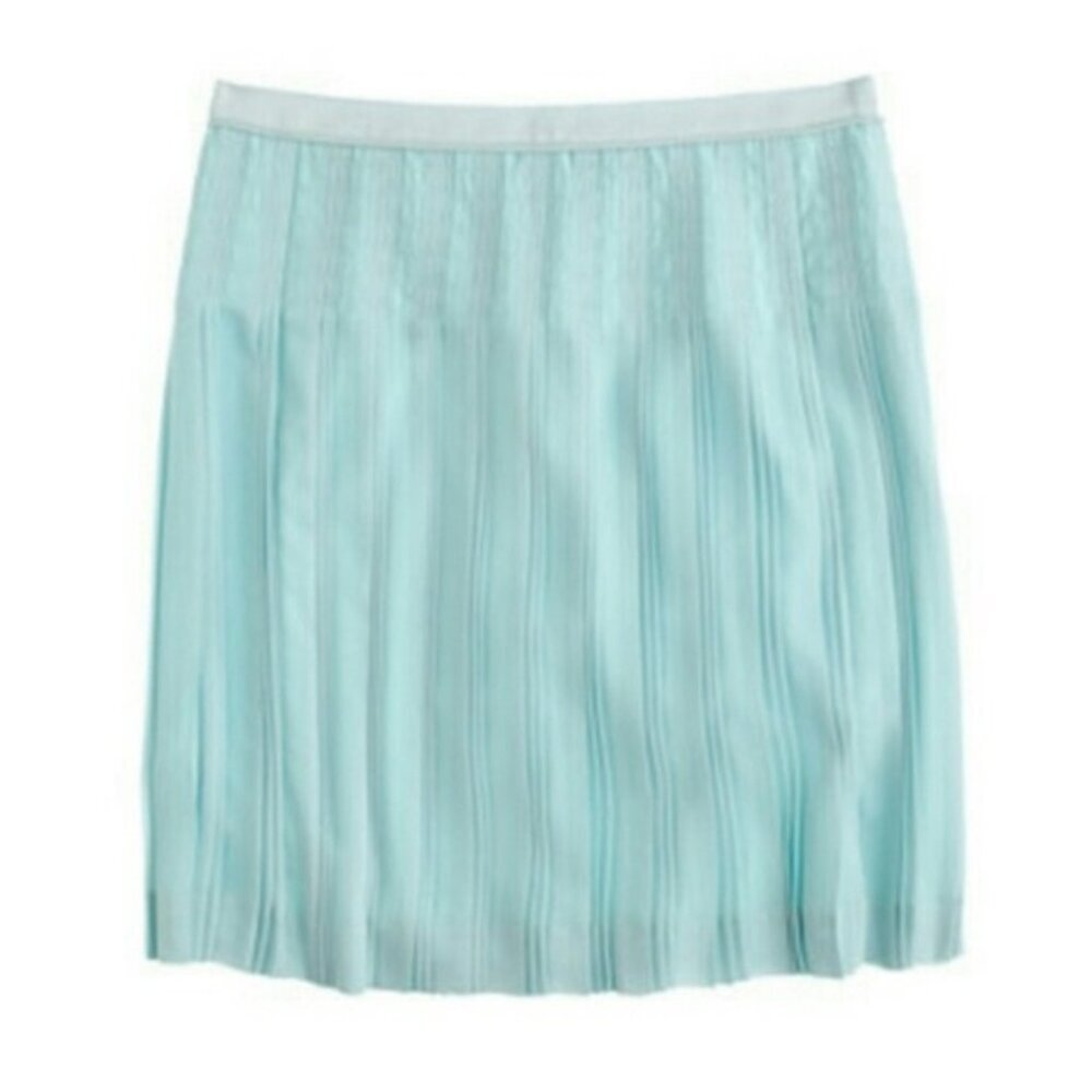 J.CREW STITCHED-DOWN PLEATED MINI SKIRT SZ 8 NEW no 🏷️ ✨🔥🔥